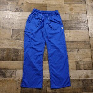Maevn scrub‎ pants Eon cargo women's small blue